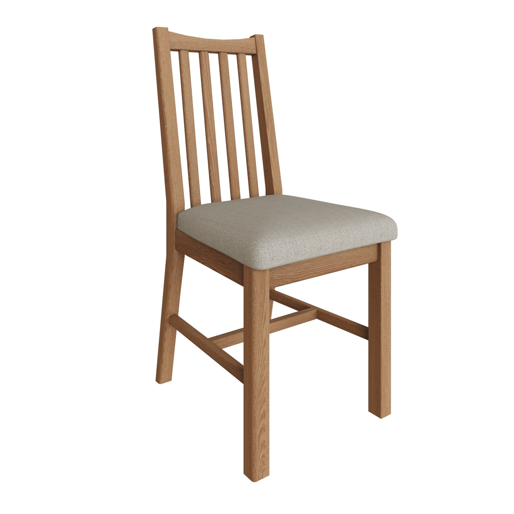 Ockley Oak Dining Chair with Fabric Seat - Duck Barn Interiors
