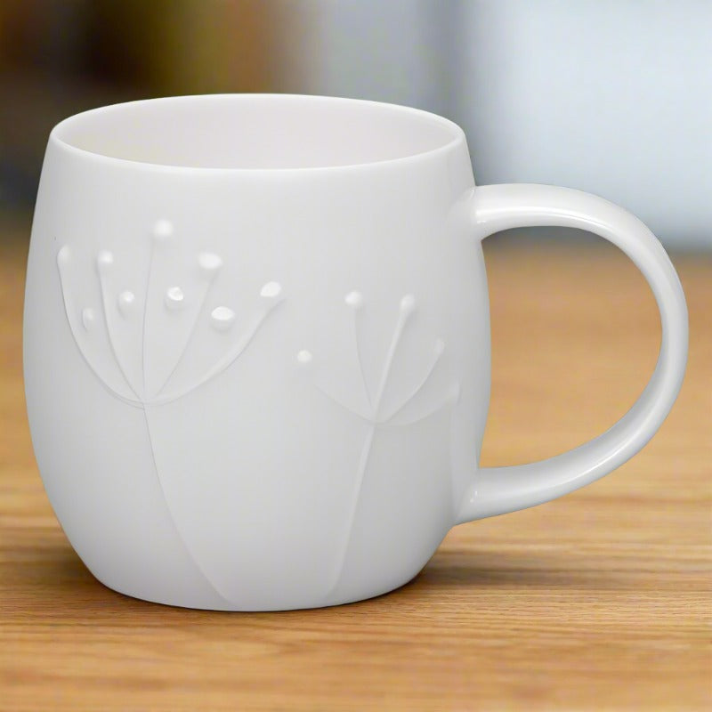 Plum Sprig White Bone China Mug1 - Duck Barn Interiors