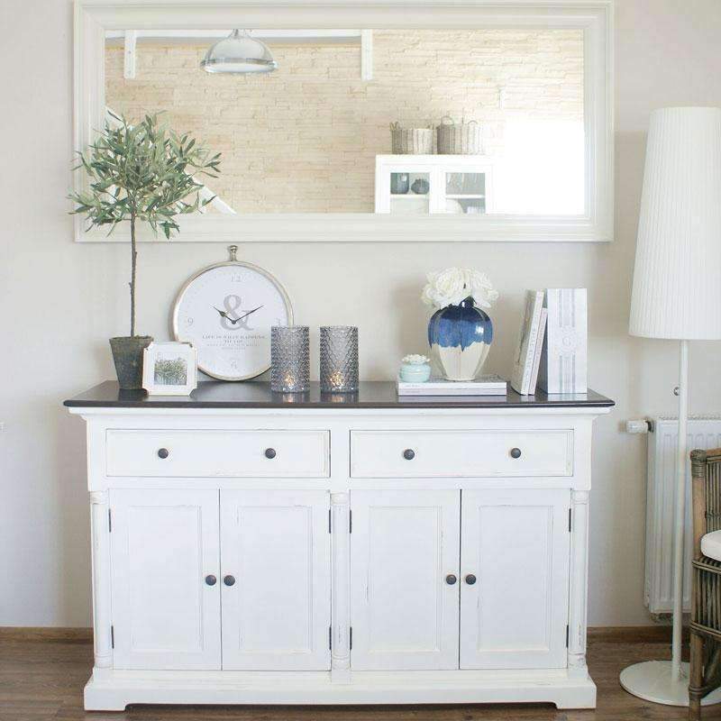 Provence Accent White Painted Large Buffet Sideboard - Duck Barn Interiors