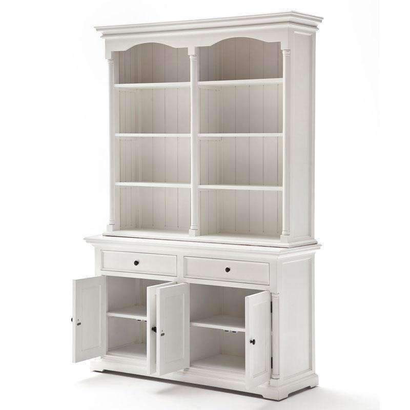Provence White Painted Double Hutch Display Unit - Duck Barn Interiors