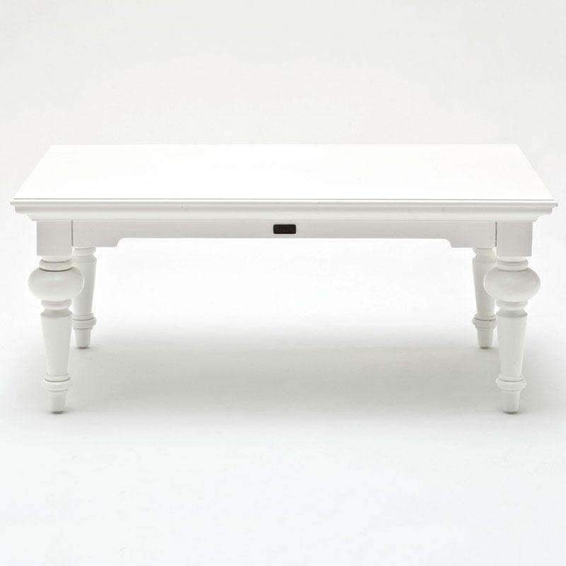 Provence White Painted Rectangular Coffee Table - Duck Barn Interiors