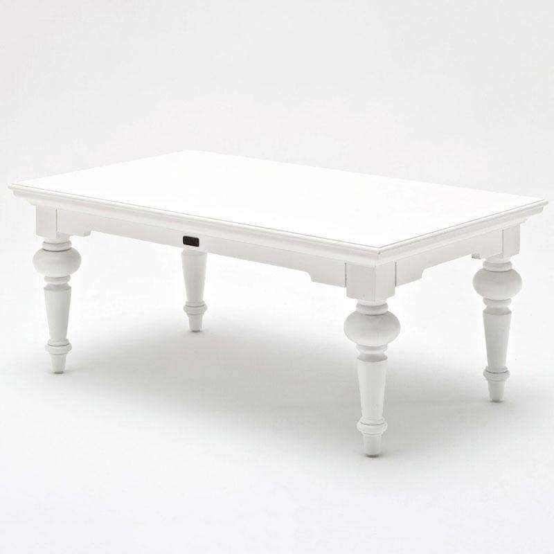 Provence White Painted Rectangular Coffee Table - Duck Barn Interiors