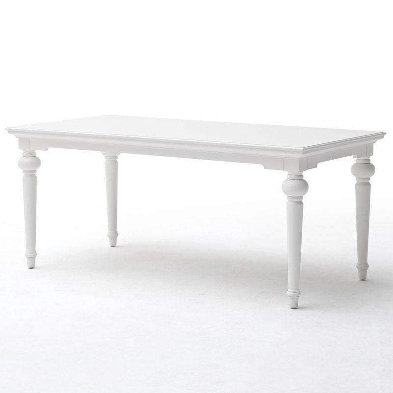Provence White Painted Rectangular Dining Table 200cm - Duck Barn Interiors
