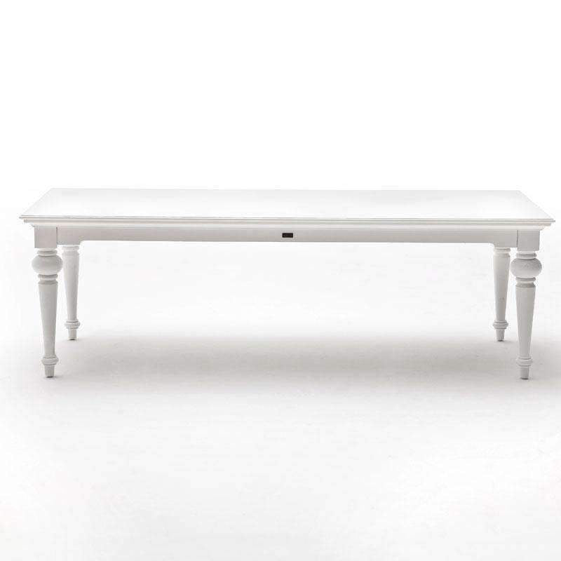 Provence White Painted Rectangular Dining Table 240cm - Duck Barn Interiors