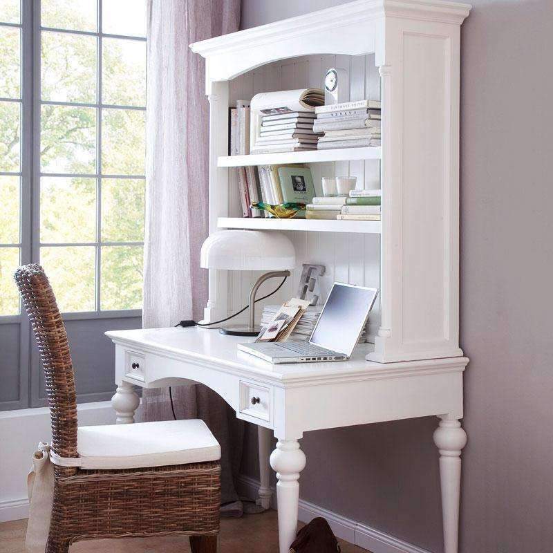 Provence White Painted Secretary Desk - Duck Barn Interiors