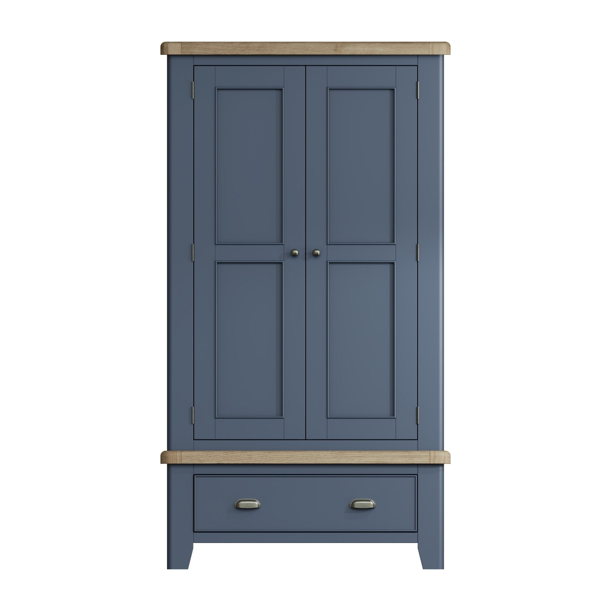 Rogate Blue 2 Door Wardrobe with Drawer - Duck Barn Interiors