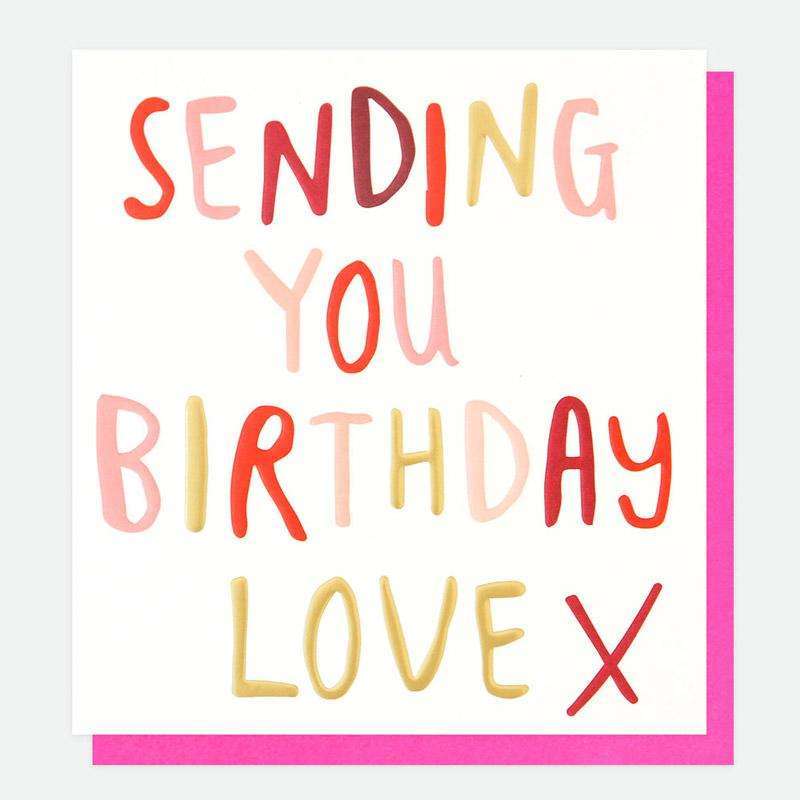 Sending You Birthday Love Card - Duck Barn Interiors