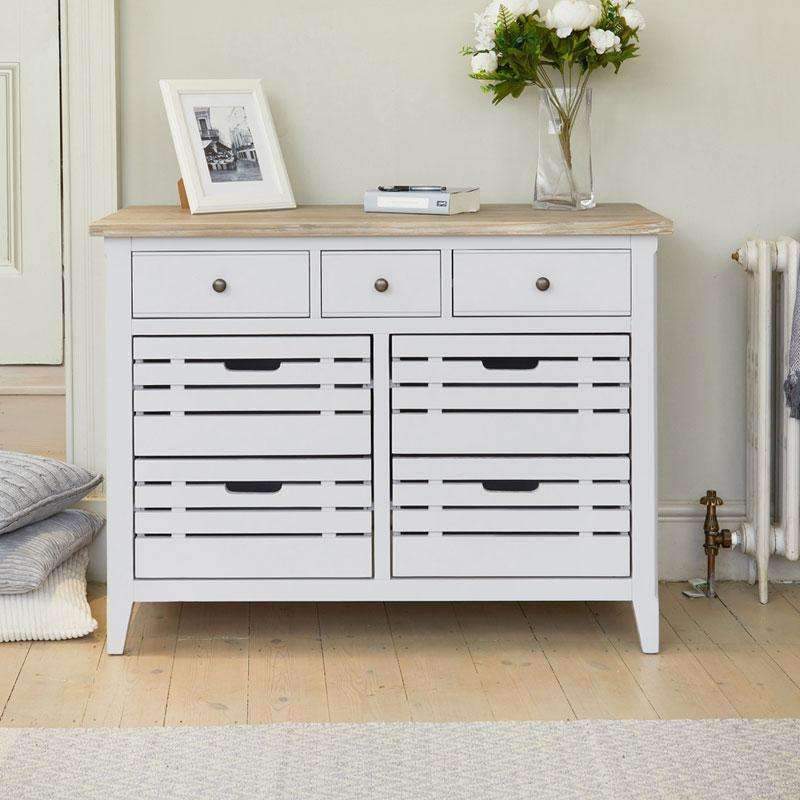 Signature Grey Console Small Sideboard1 - Duck Barn Interiors