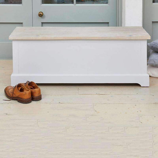 Signature Grey Hallway Storage Bench Duck Barn Interiors