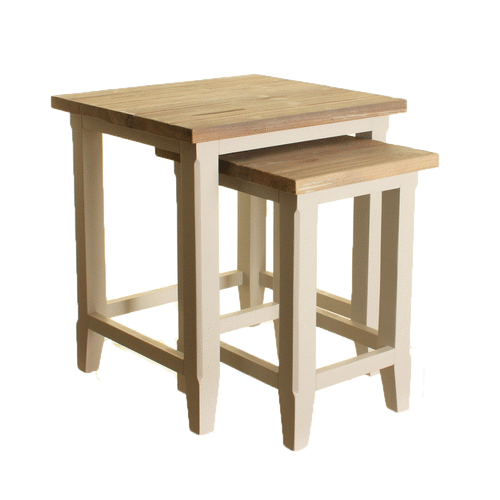 Signature Grey Nest of Two Tables - Duck Barn Interiors