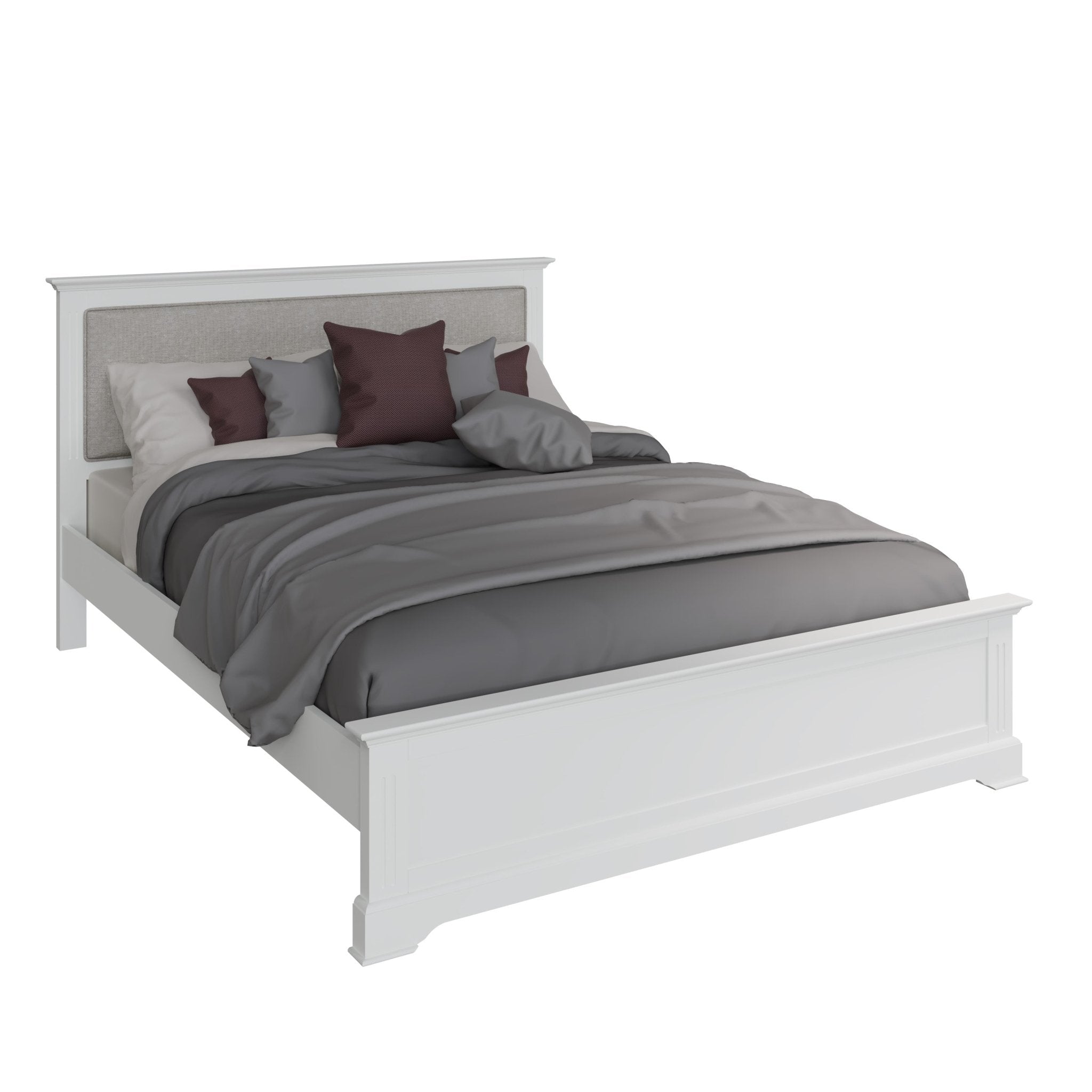 Snowdrop White Painted Kingsize Bed Frame - 5ft - Duck Barn Interiors