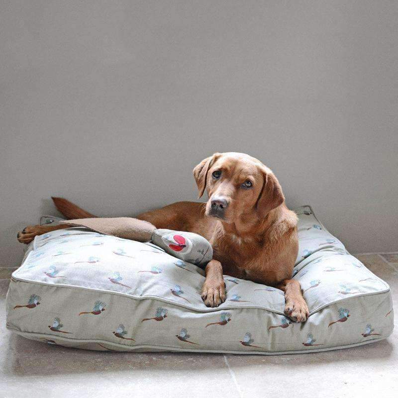 Sophie Allport Pheasant Dog Bed Mattress (2 sizes) - Duck Barn Interiors