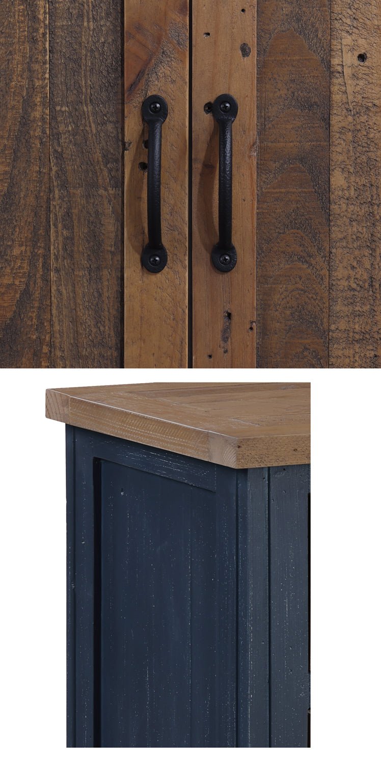 Splash of Blue Console Table with Drawers - Duck Barn Interiors