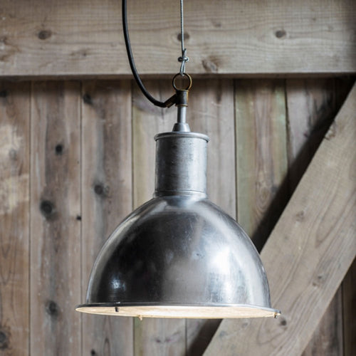 St Ives Bay Outdoor Pendant Light - Galvanised Steel