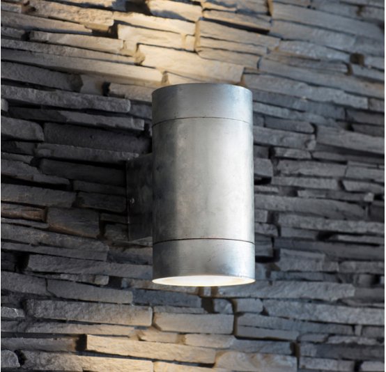 St Ives Up & Down Galvanised Steel Light - Large1 - Duck Barn Interiors