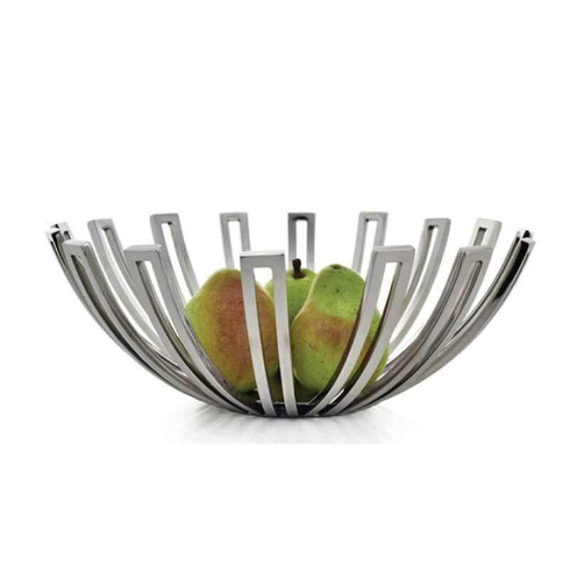 Stainless Steel Dual Pronged Fruit Bowl (3 Sizes) - Duck Barn Interiors