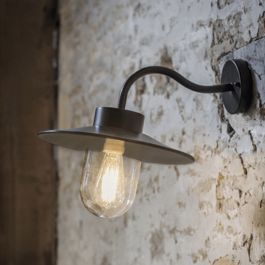 Swan Neck Light in Carbon - Steel1 - Duck Barn Interiors