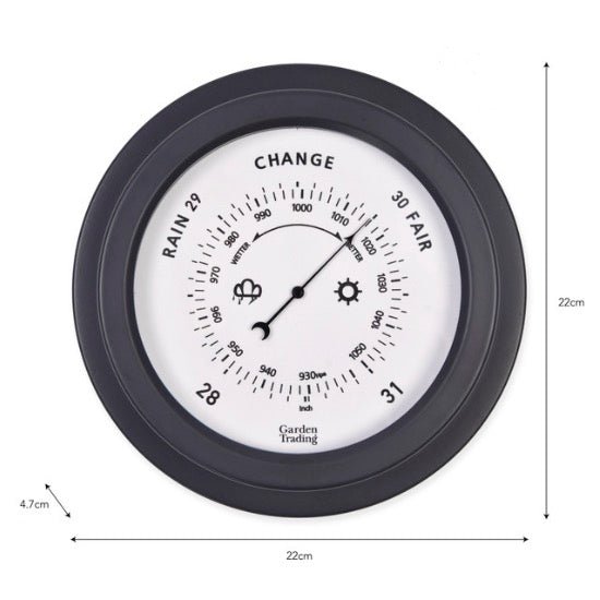 Tenby Barometer - Carbon - Duck Barn Interiors