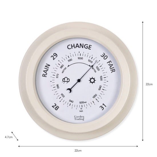 Tenby Barometer - Lily White - Duck Barn Interiors