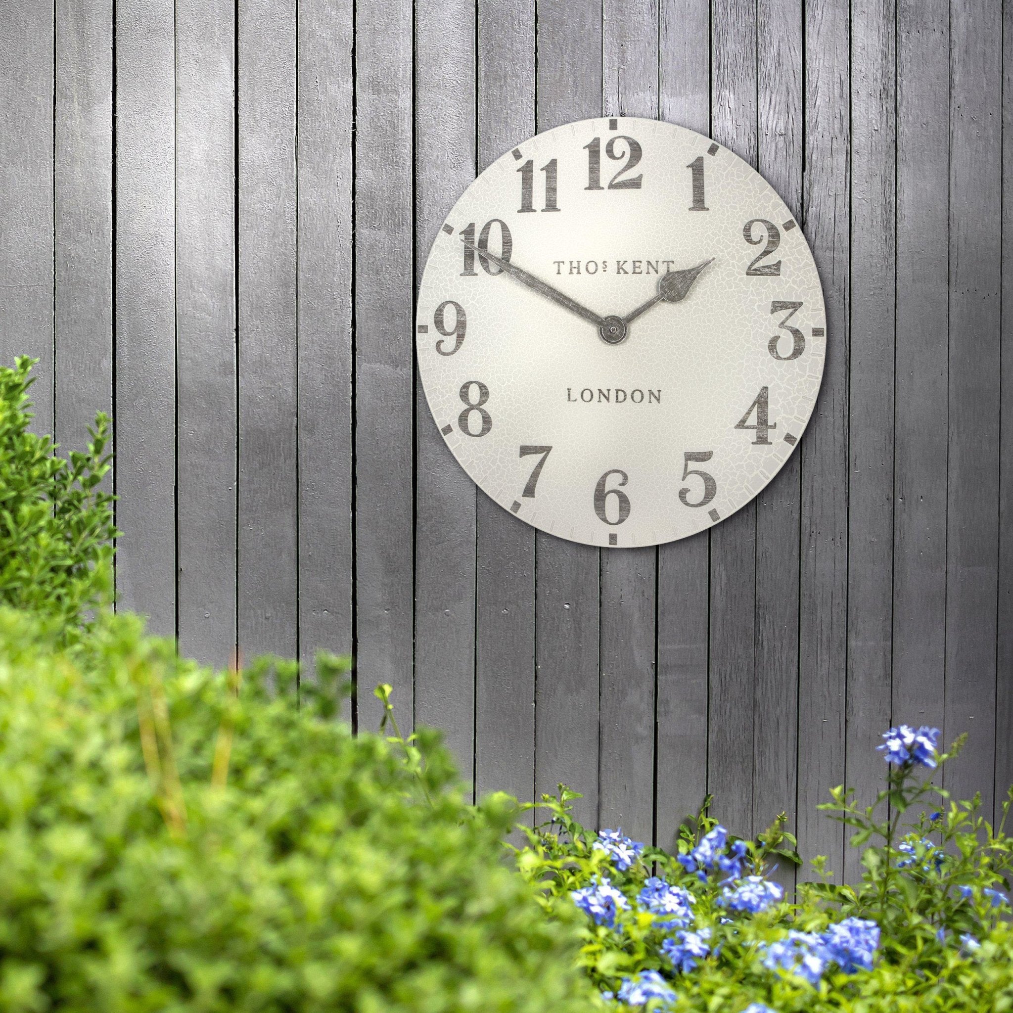 Thomas Kent Arabic Crackle Outdoor Wall Clock (50cm/20") - Duck Barn Interiors
