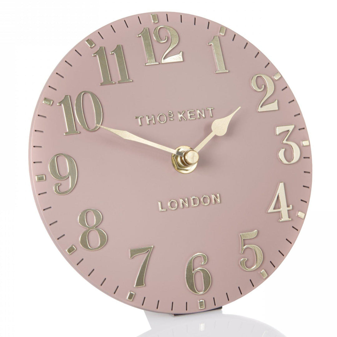 Thomas Kent Arabic Mantel Clock - Blush Pink (15cm/6