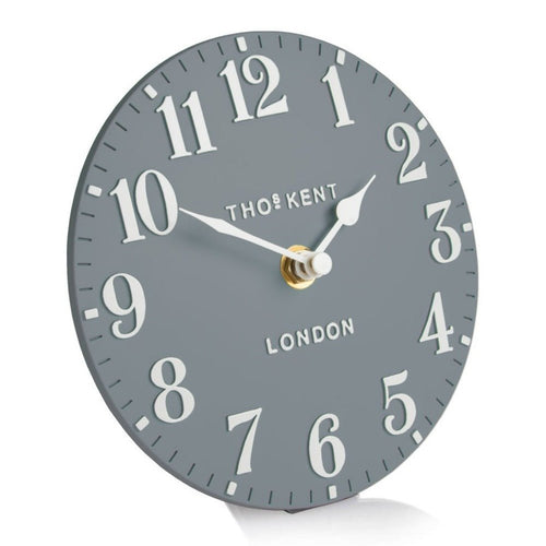 Thomas Kent Arabic Mantel Clock -  Flax Blue