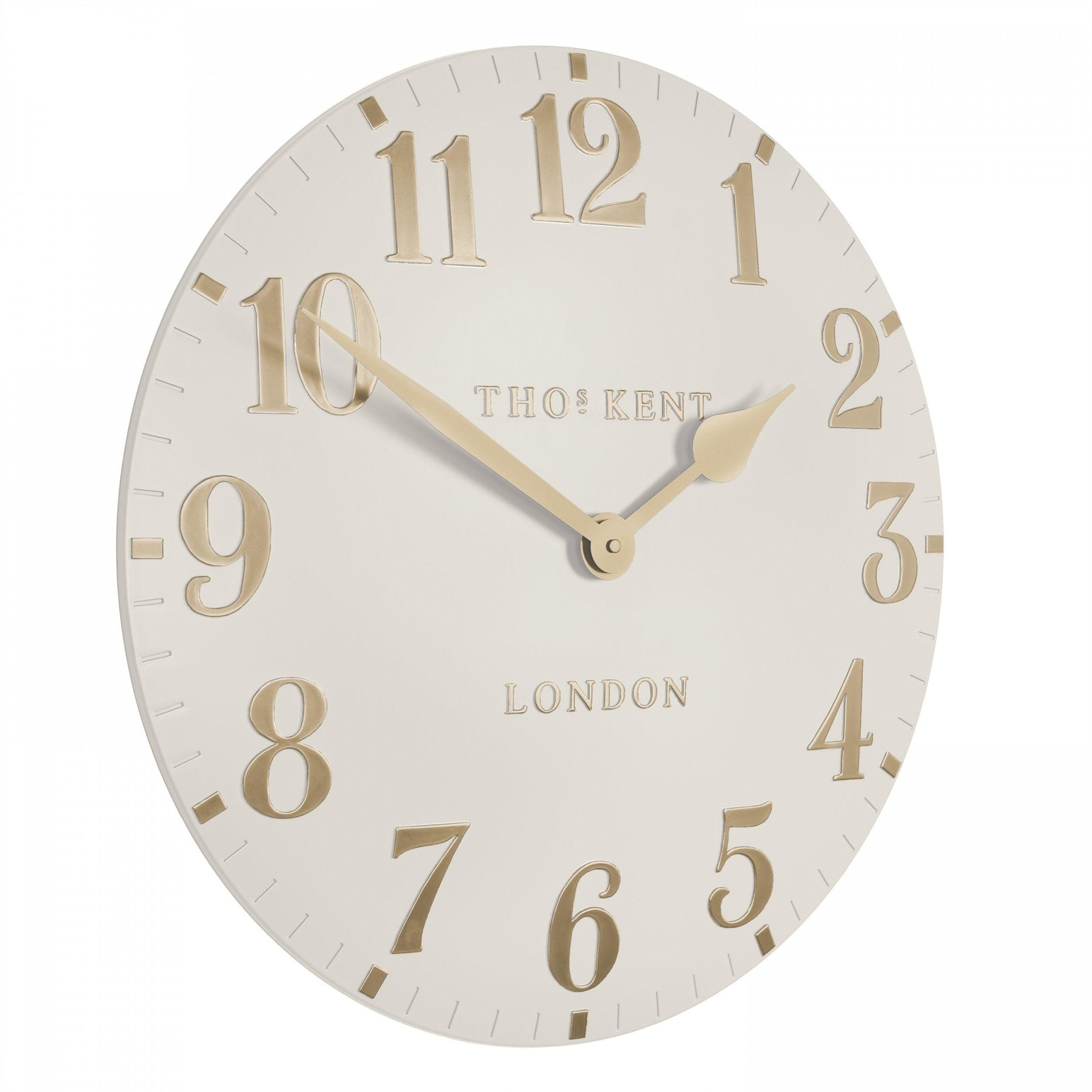 Thomas Kent Arabic Wall Clock Oatmeal (50cm/20") Duck Barn Interiors