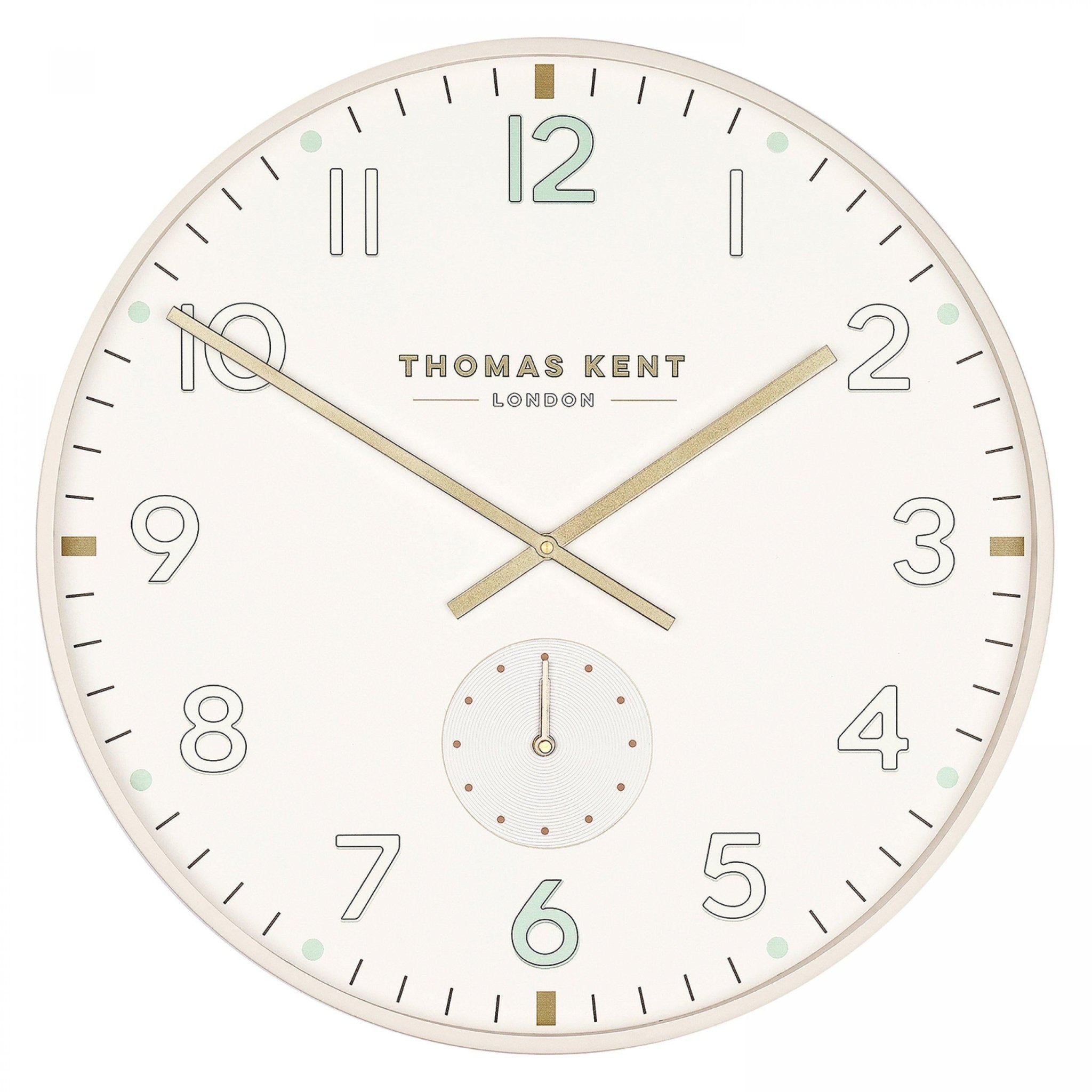 Thomas Kent Architect Wall Clock (53cm/21") - Mint - Duck Barn Interiors