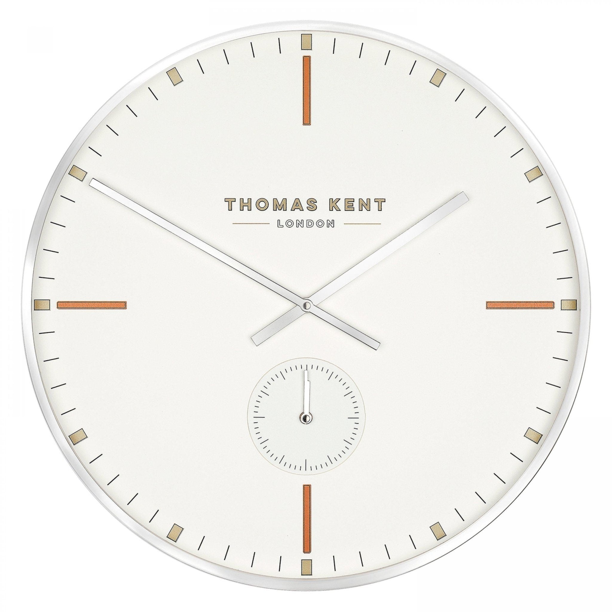 Thomas Kent Architect Wall Clock (53cm/21") - Sterling - Duck Barn Interiors