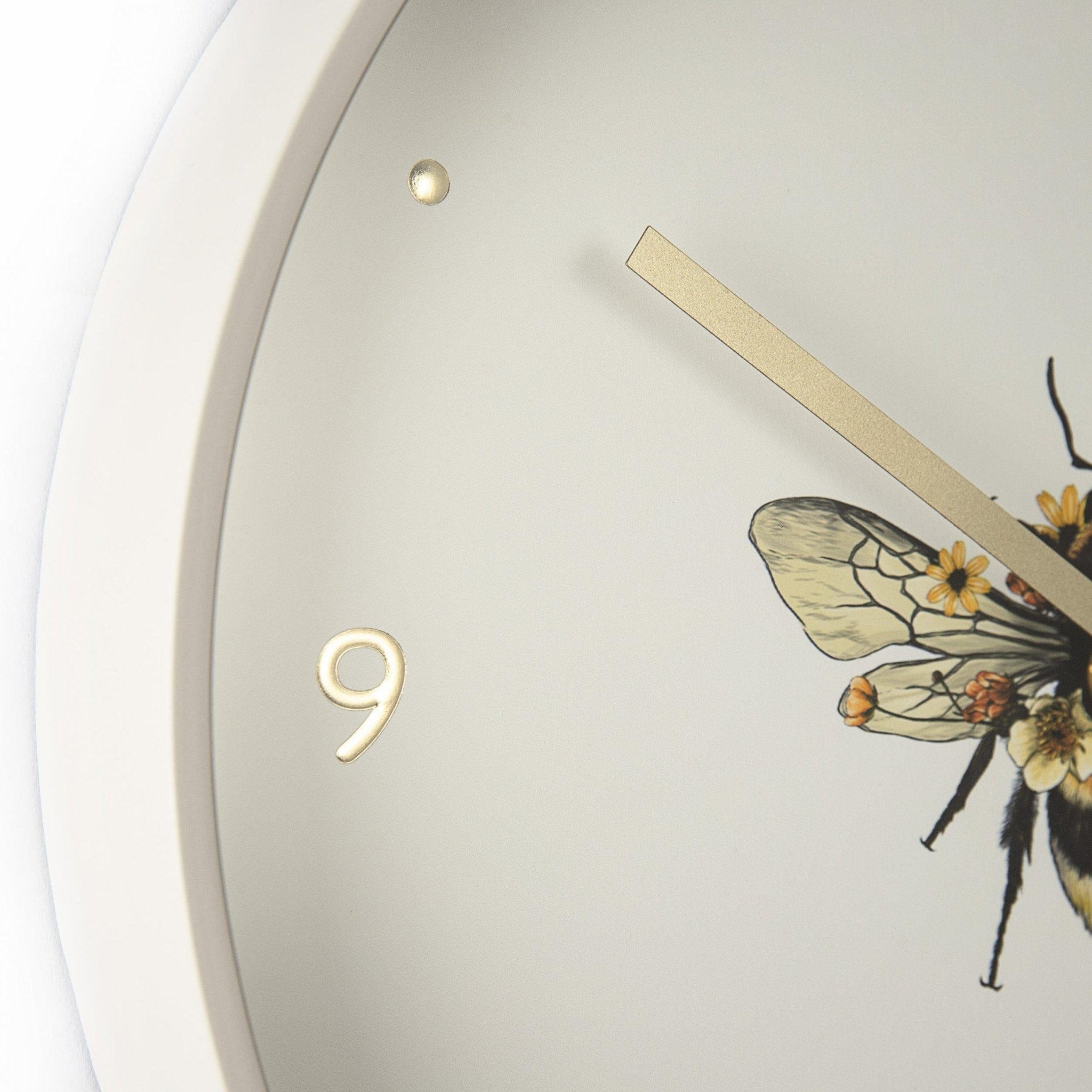 Thomas Kent Bee In Bloom Wall Clock (30cm/12") - Duck Barn Interiors