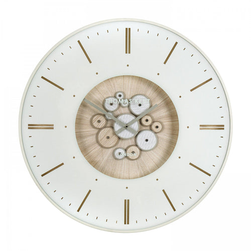 Thomas Kent Clocksmith Grand Cog Wall Clock - Ivory (74cm/30