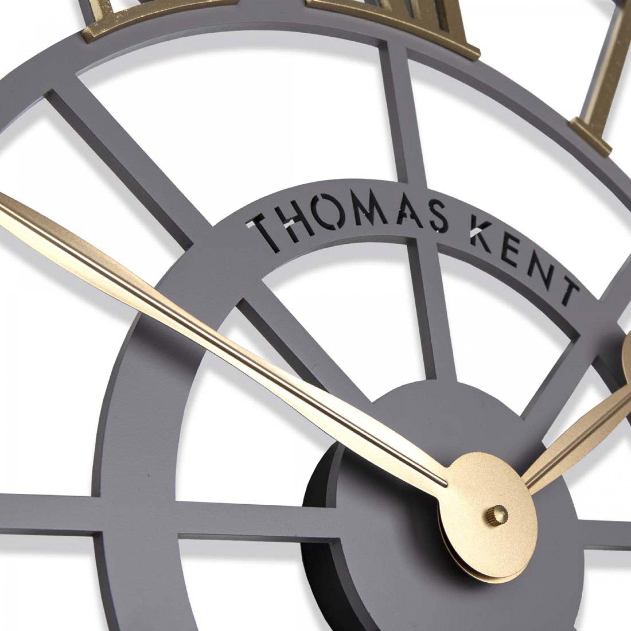 Thomas Kent Evening Star Skeleton Wall Clock - Brass (61cm/24") - Duck Barn Interiors