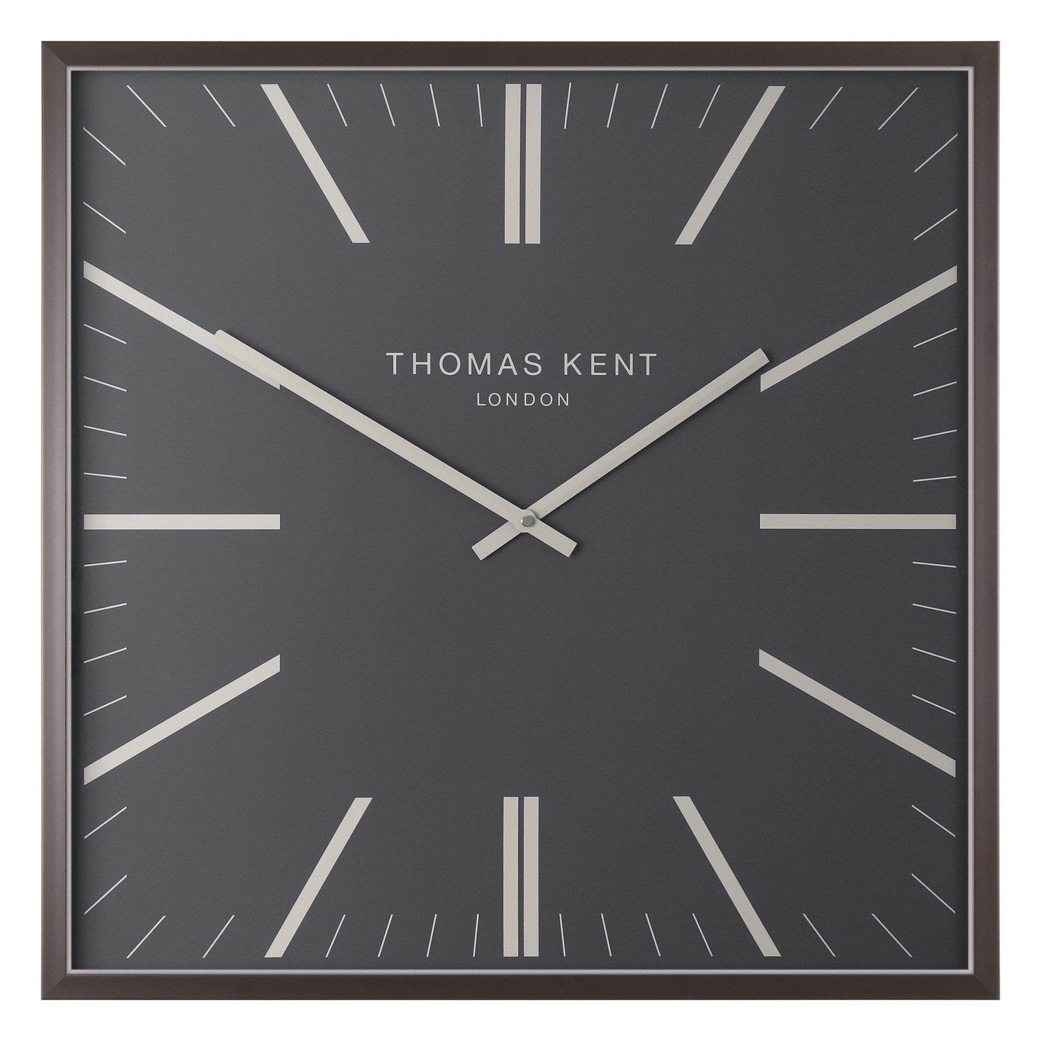 Thomas Kent Garrick Square Grand Clock - Graphite (61cm/24") - Duck Barn Interiors