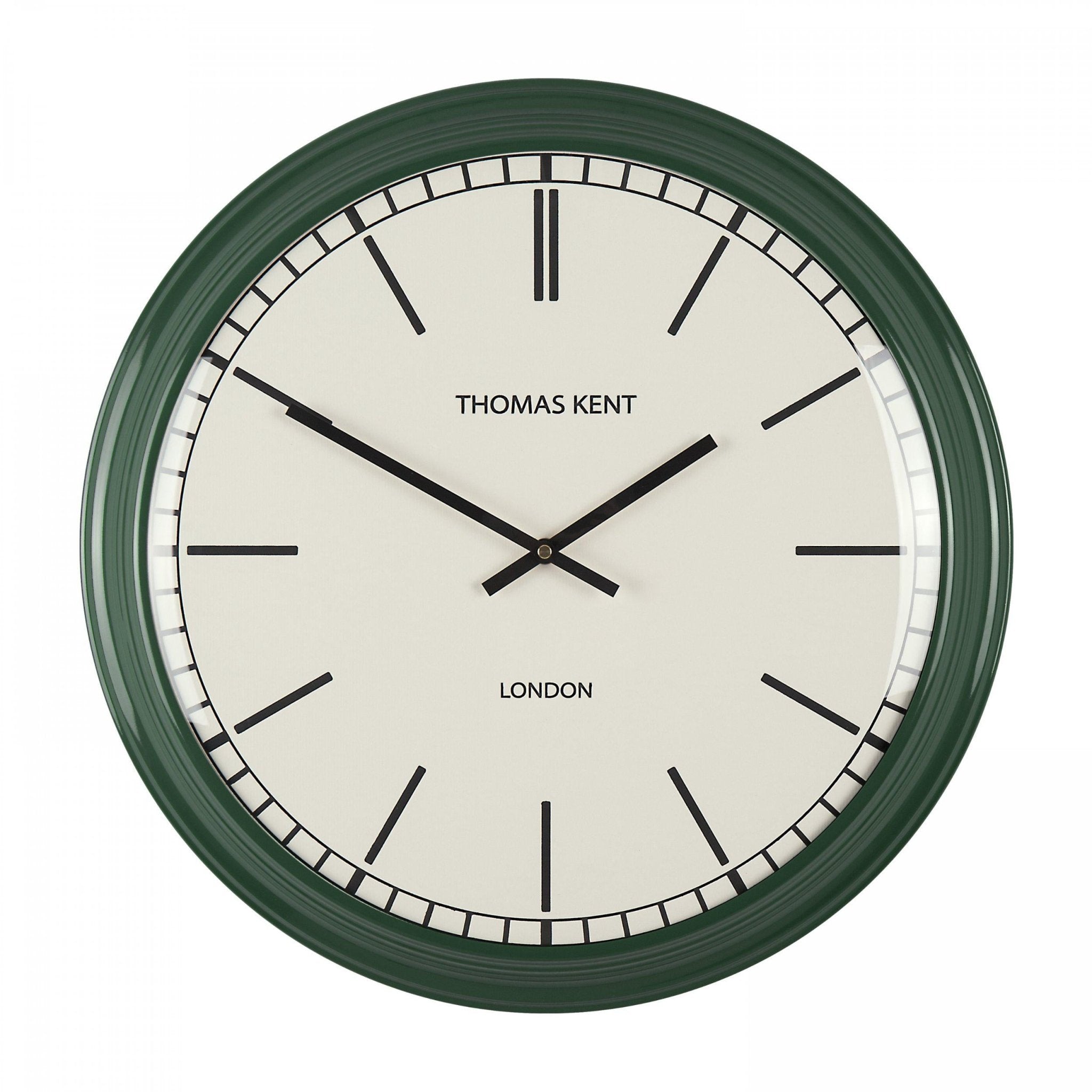 Thomas Kent Haymarket Wall Clock - Fern Green (50cm/20") - Duck Barn Interiors