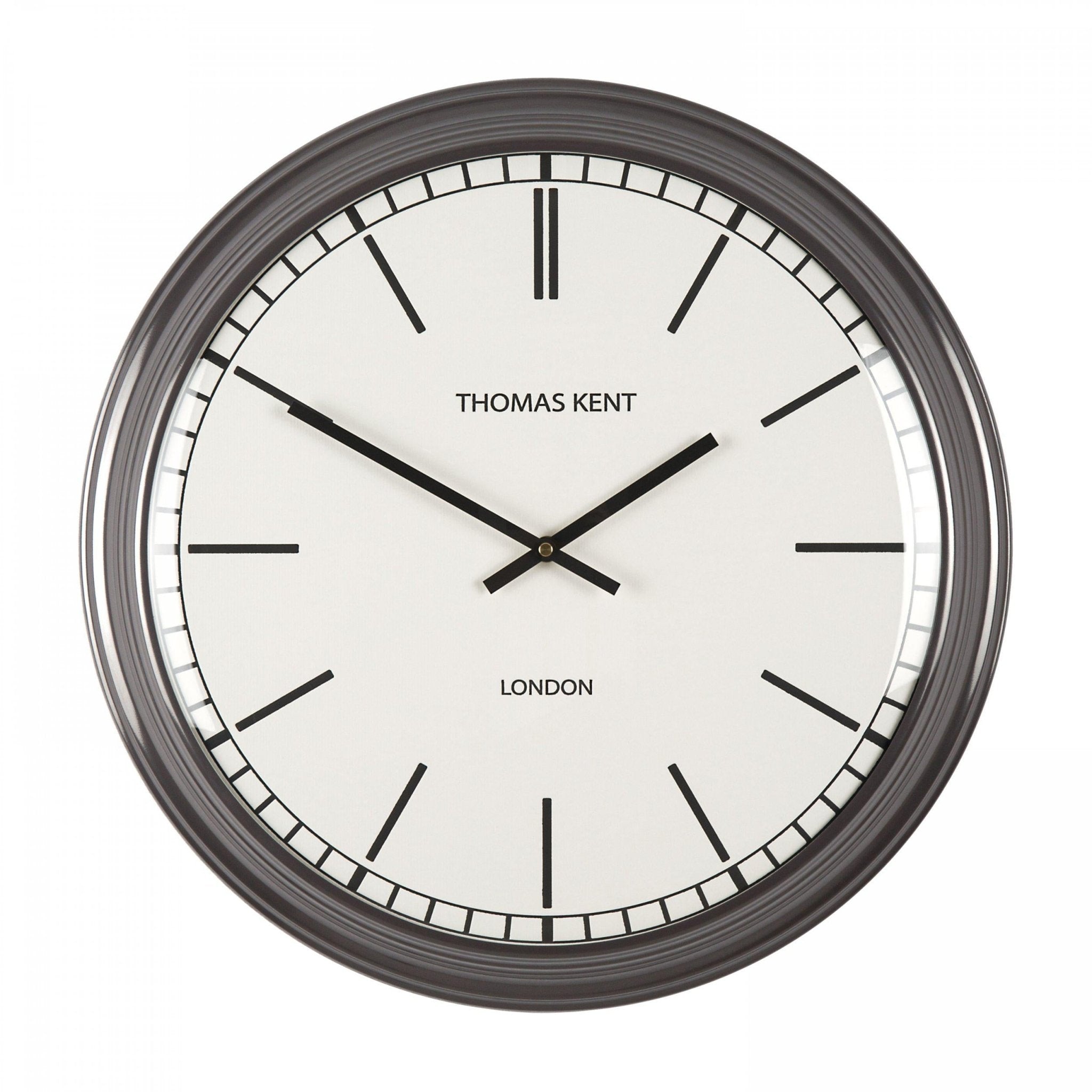Thomas Kent Haymarket Wall Clock - Slate (50cm/20") - Duck Barn Interiors