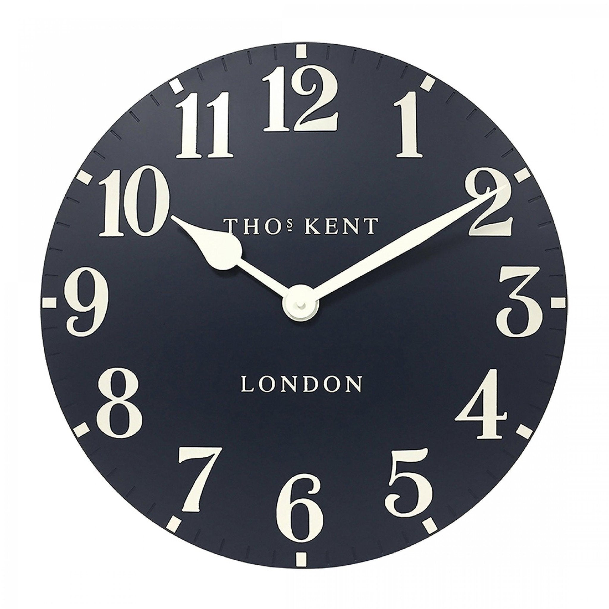 Thomas Kent Ink Blue Wall Clock (50cm/20") - Duck Barn Interiors