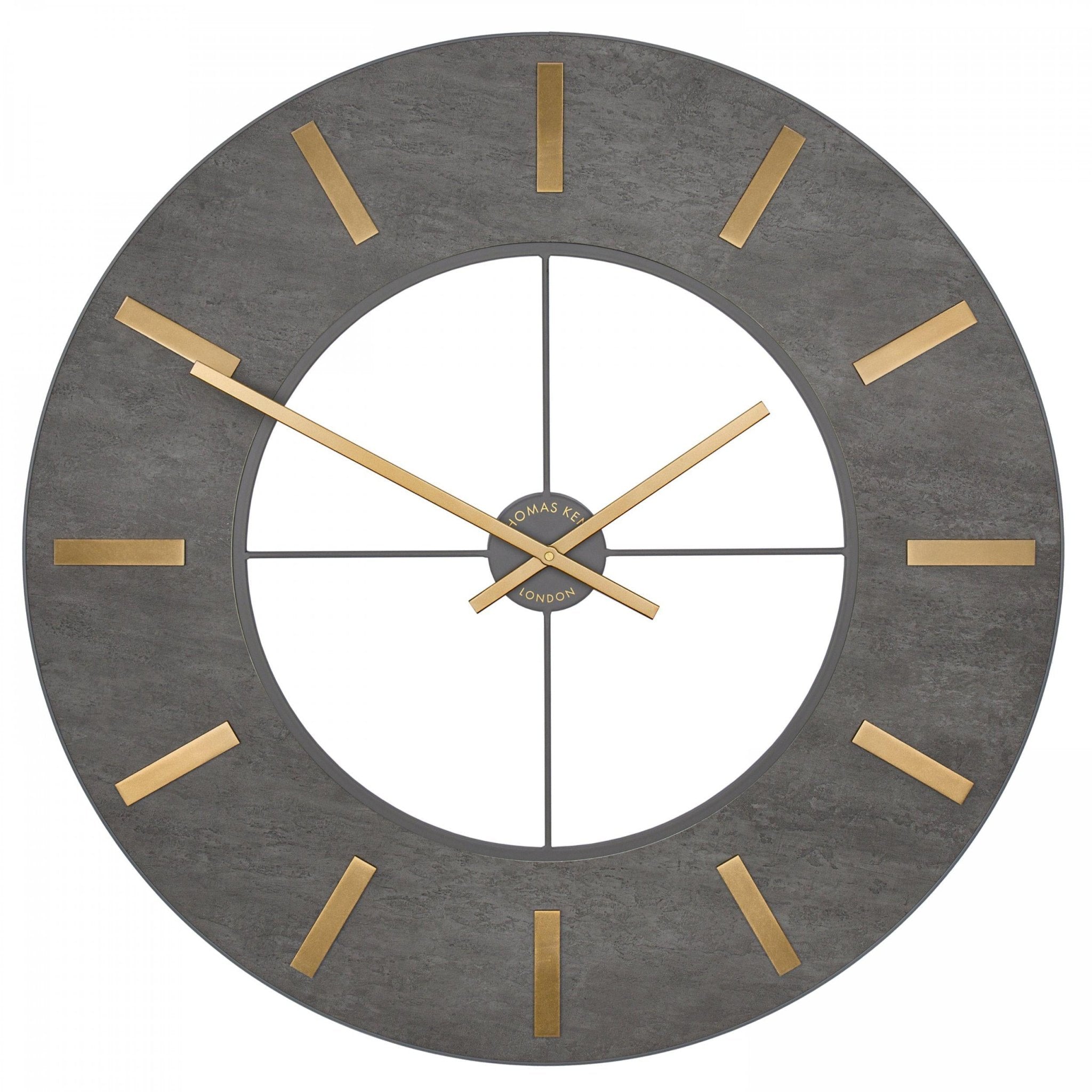 Thomas Kent Loft Grand Clock - Grey (80cm/32") - Duck Barn Interiors