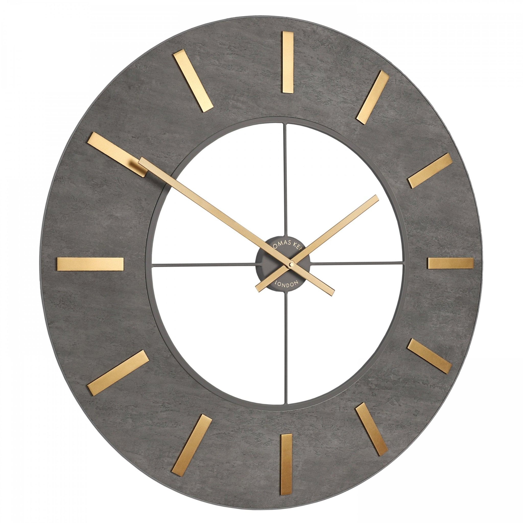 Thomas Kent Loft Grand Clock - Grey (80cm/32") - Duck Barn Interiors