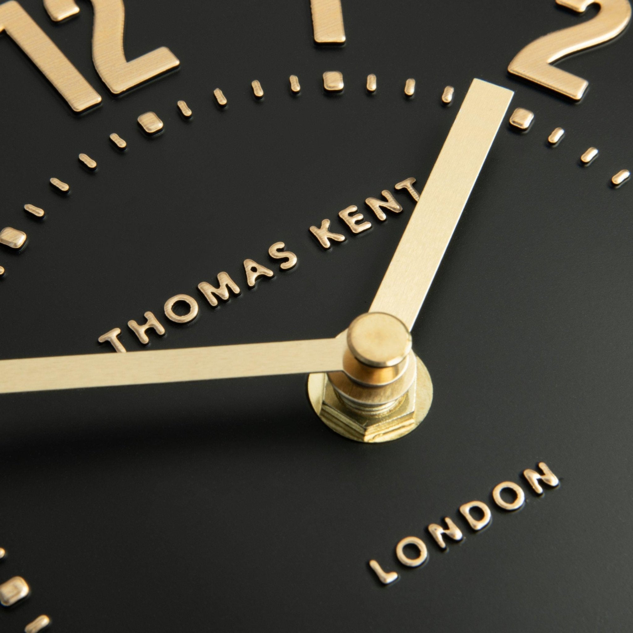 Thomas Kent Mulberry Mantel Clock - Noir (15cm/6") - Duck Barn Interiors