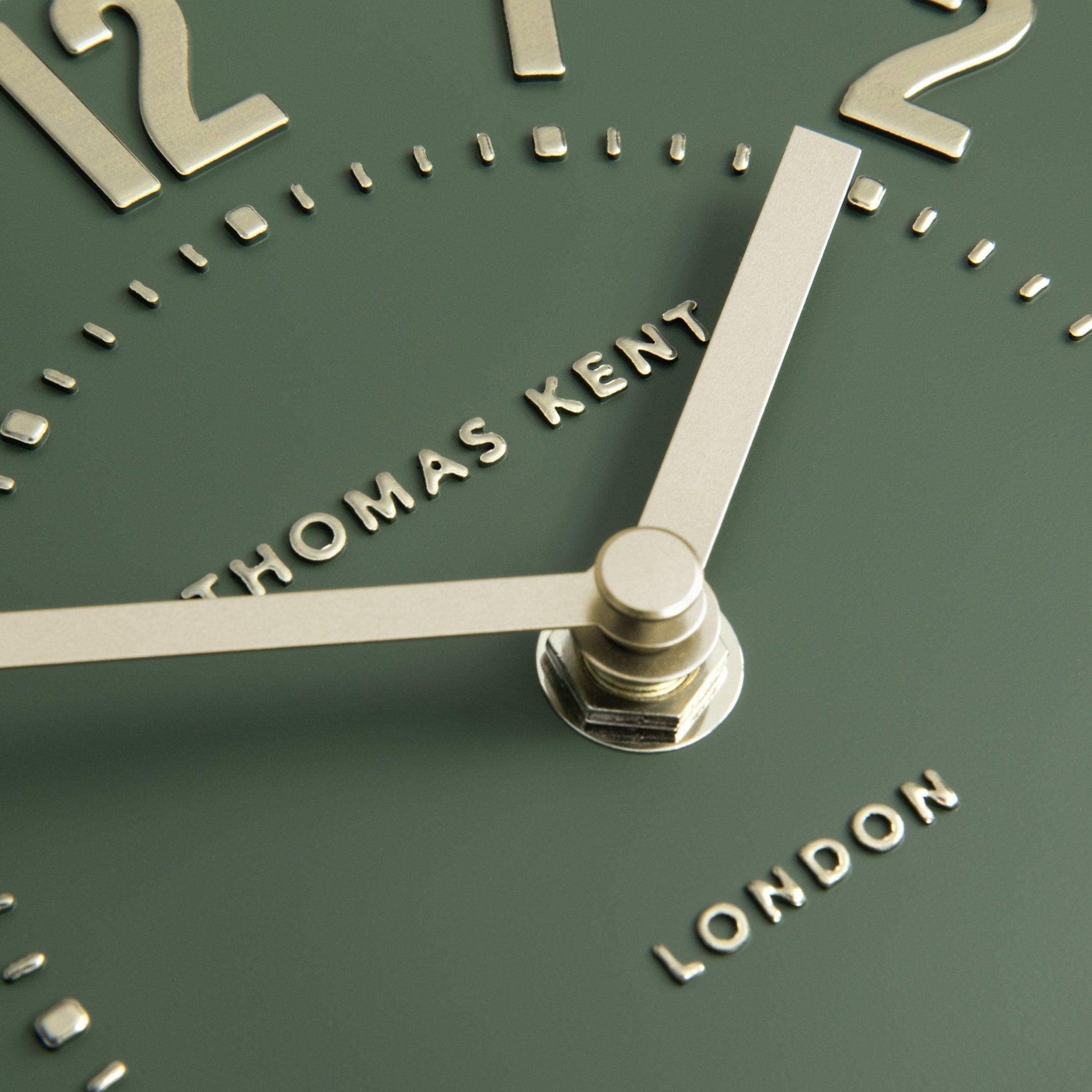 Thomas Kent Mulberry Mantel Clock - Olive Green (15cm/6") - Duck Barn Interiors