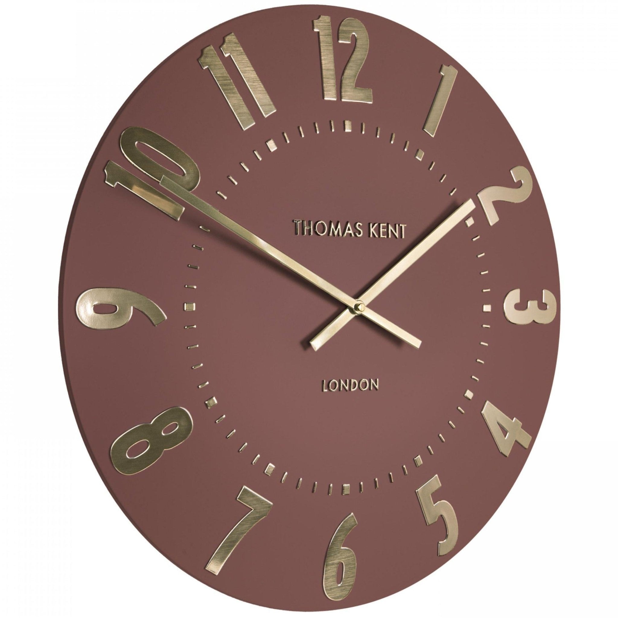 Thomas Kent Mulberry Wall Clock Auburn (50cm/20") Duck Barn Interiors