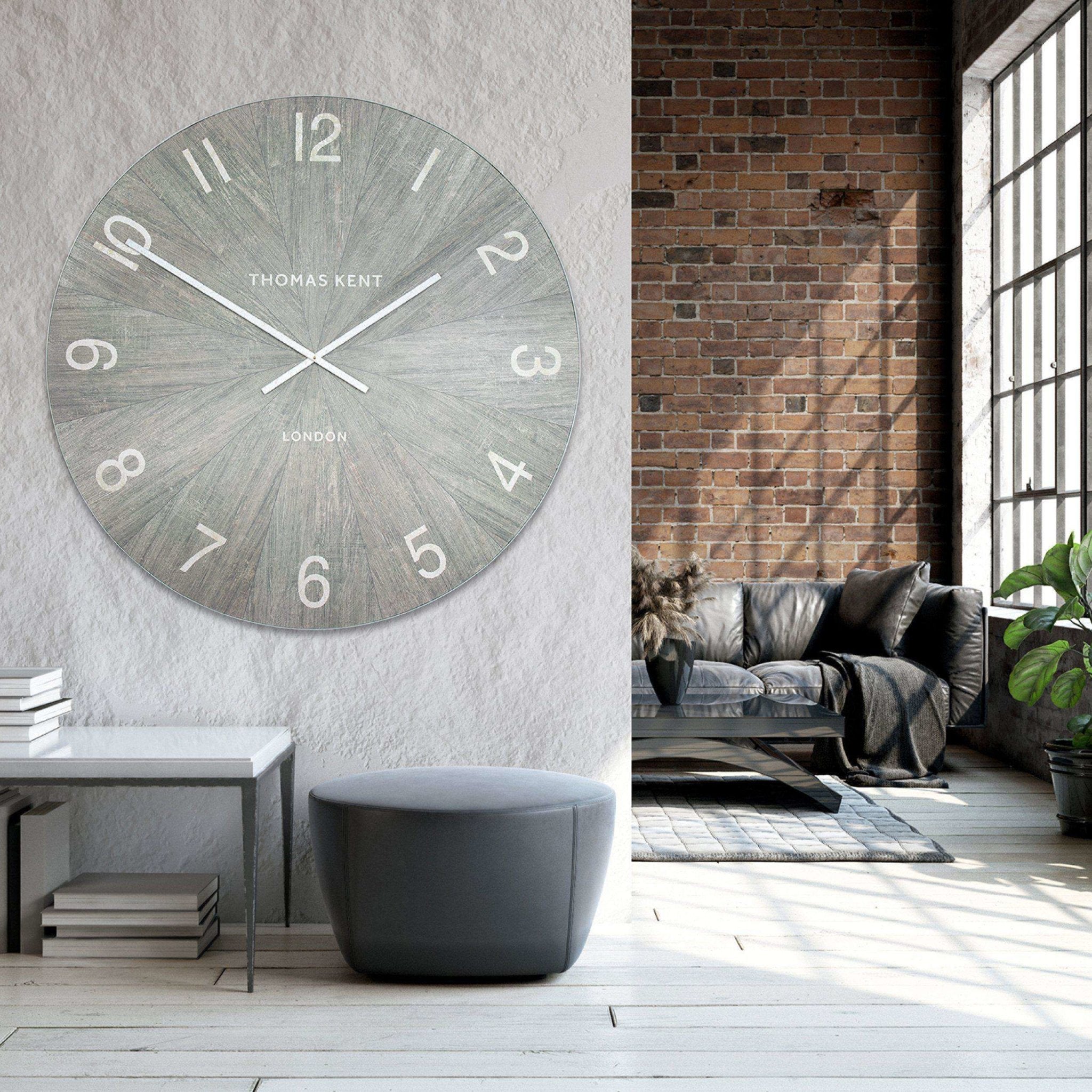 Thomas Kent Wharf Limestone Wall Clock (114cm/45") - Duck Barn Interiors