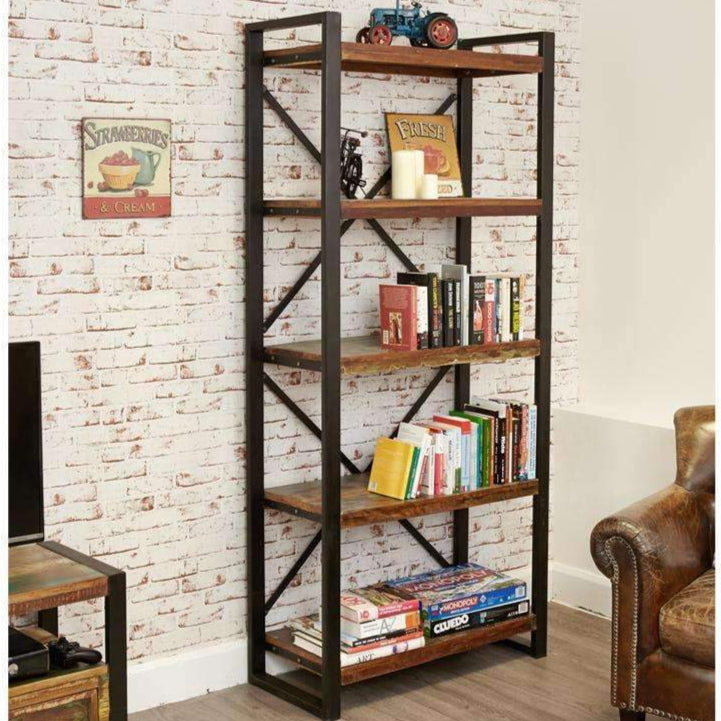 Urban Chic Large Open Bookcase4 - Duck Barn Interiors