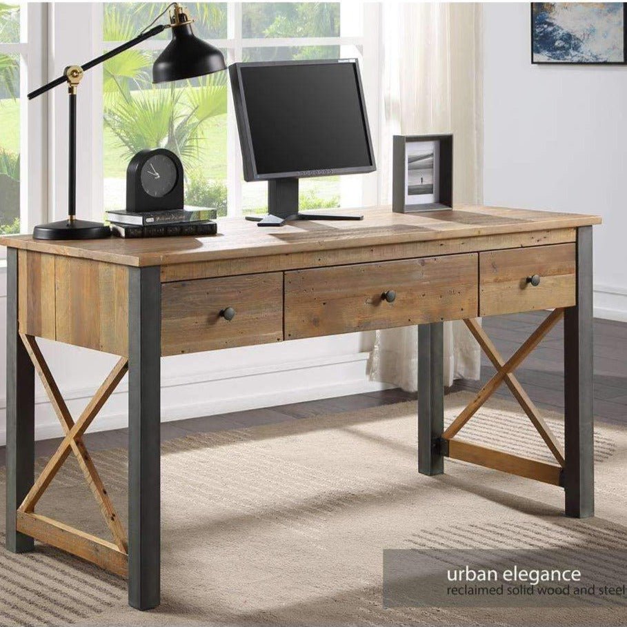 Urban Elegance - Reclaimed Home Office Desk / Dressing Table - Duck Barn Interiors