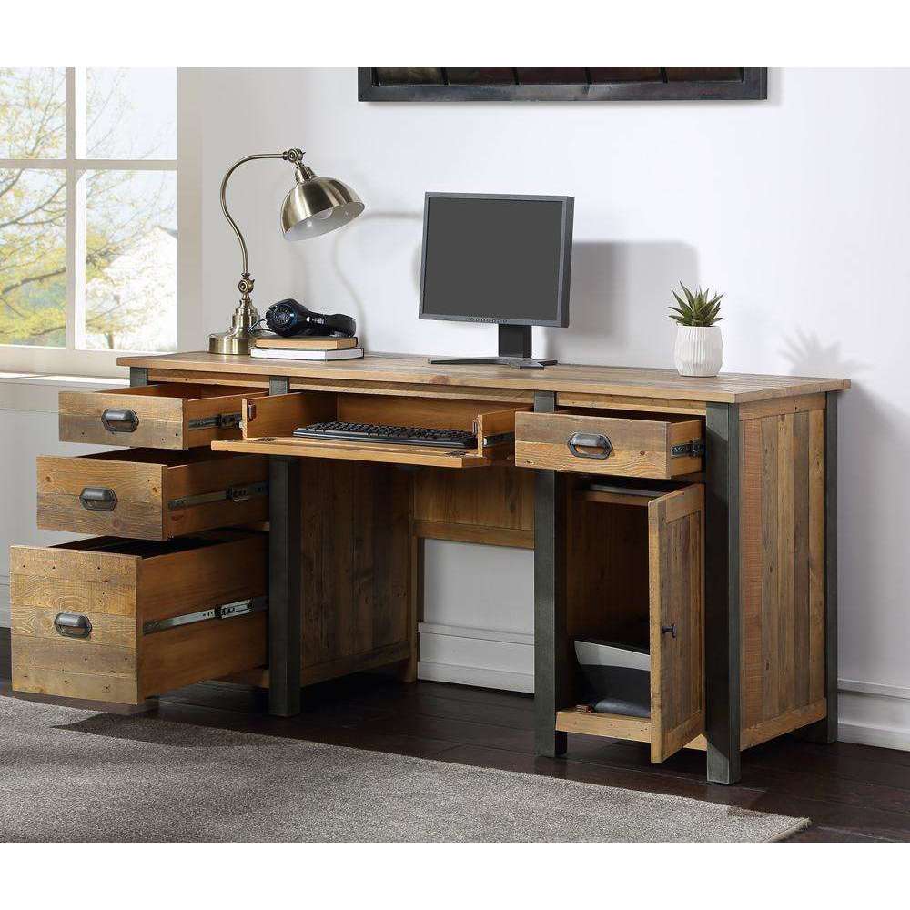 Urban Elegance Twin Pedestal Home Office Desk - Duck Barn Interiors
