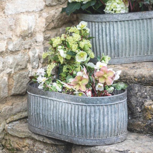 Vence Oval Trough Planters - Set of 3 - Duck Barn Interiors