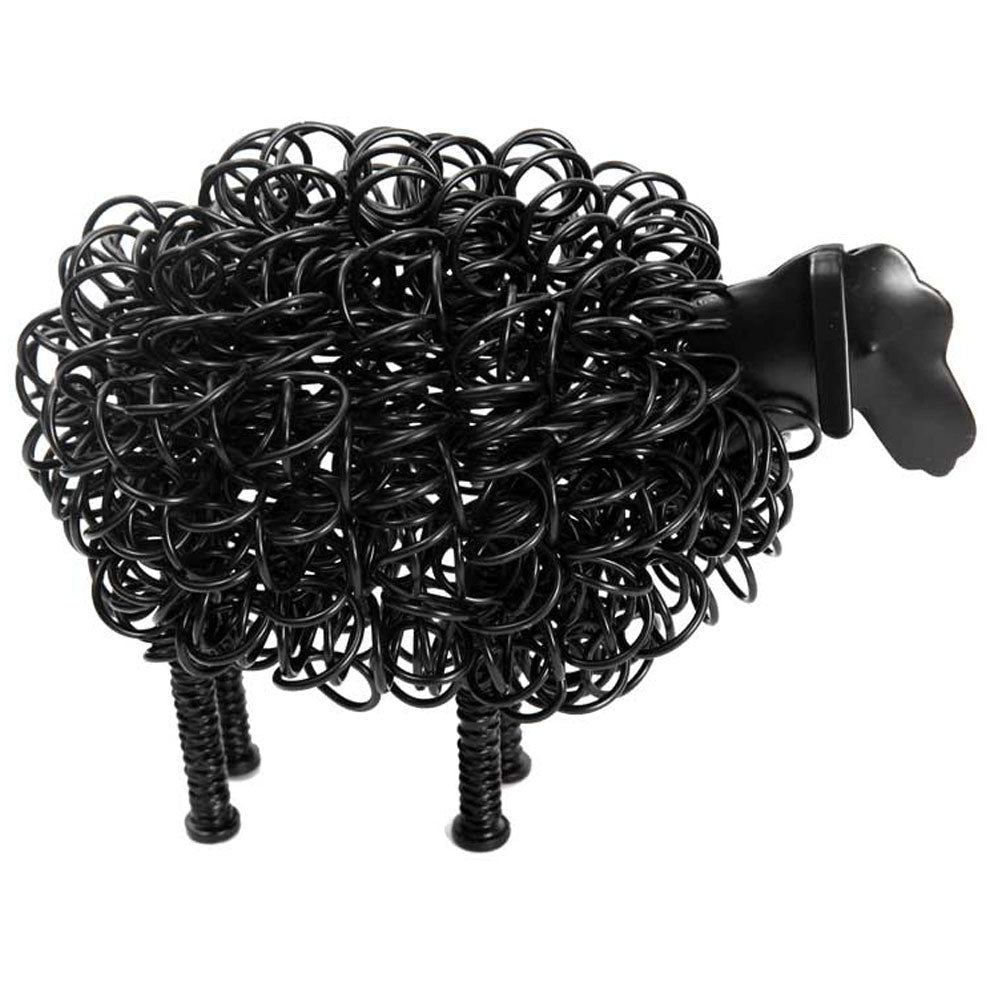 Wiggle Metal Sheep - Black1 - Duck Barn Interiors